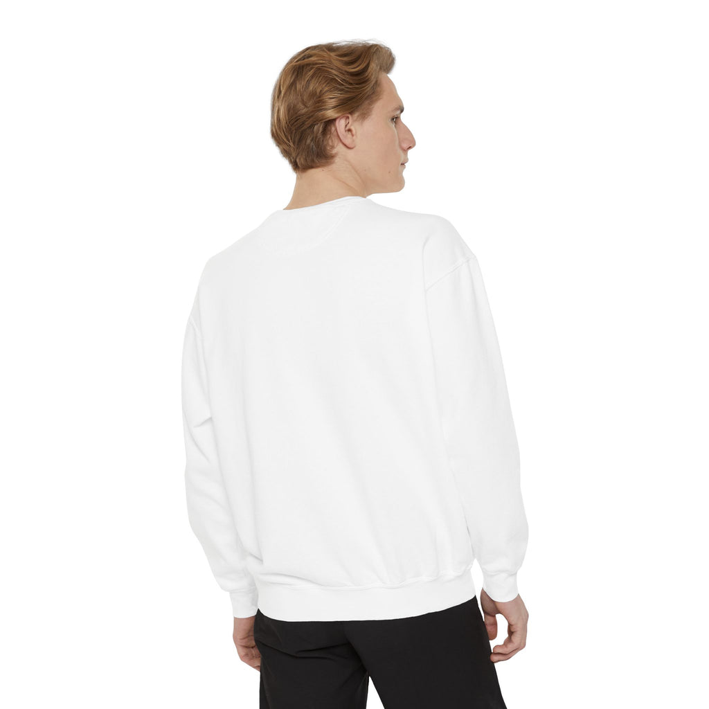 Cozy Unisex Garment-Dyed Sweatshirt with Unique Design, Casual Layering Piece, Perfect Gift for Holidays, Stylish and Comfortable