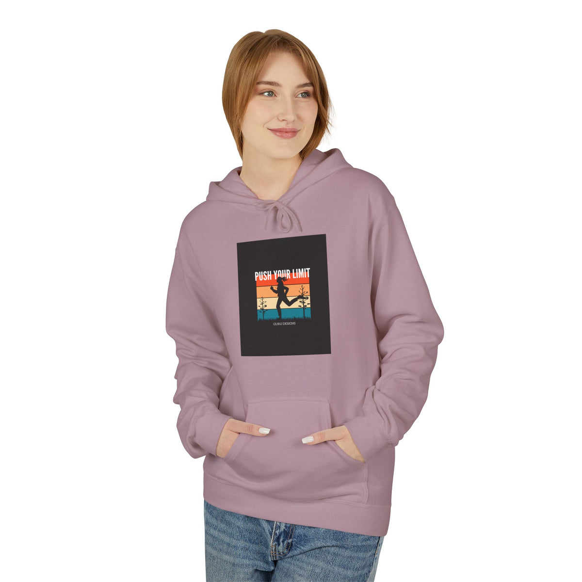 Retro Surfing Hoodie — Vintage Sunset 'High Tide' Graphic