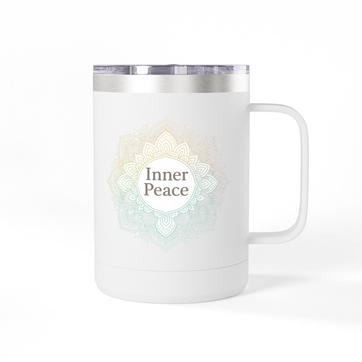 Inner Peace Coffee Mug Tumbler - 15oz | Relaxation & Mindfulness Gift