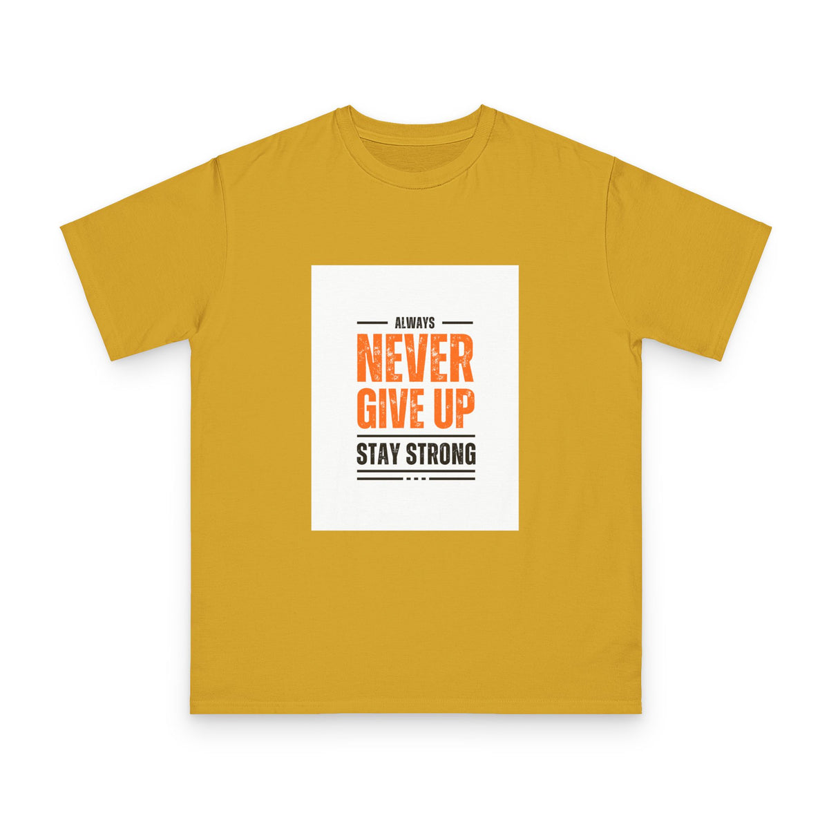 Inspirational Organic Unisex T-Shirt, Motivational Tee, Gift for Men and Women, Encouragement Apparel, Workout Shirt