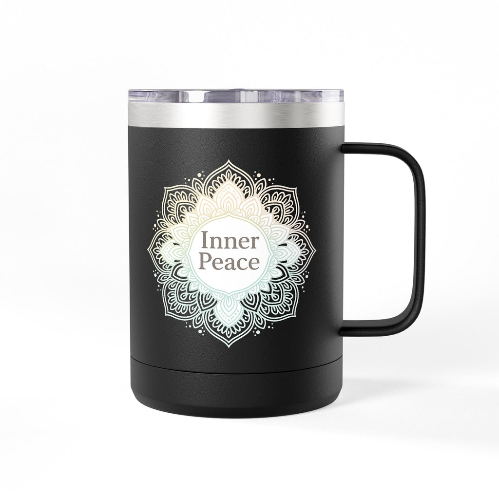 Inner Peace Coffee Mug Tumbler - 15oz | Relaxation & Mindfulness Gift
